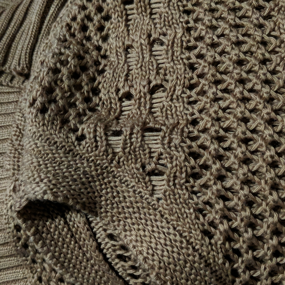 Vintage Inspired Open Weave Crochet/Macrame Look Sweater